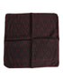 Dolce & Gabbana Maroon Black Printed Square Men Foulard Scarf